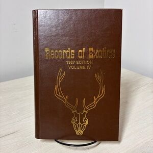 Records Of Exotics Vintage Trophy Hunting Hardcover Outdoor Lodgecore HB